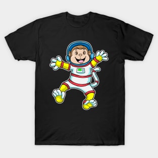 Monkey as Astronaut in costume with Helmet T-Shirt